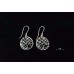 Silver crisscross Earrings Made in Israel